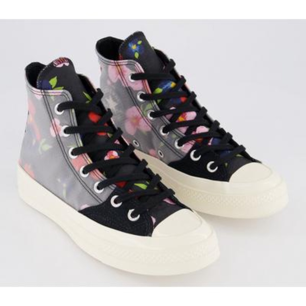 NIB Converse All Star Hi Egret Floral Chuck 70 - Picture 7 of 7